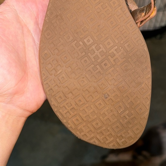Tory Burch Rose Gold Metallic Miller Sandals - Picture 7 of 9